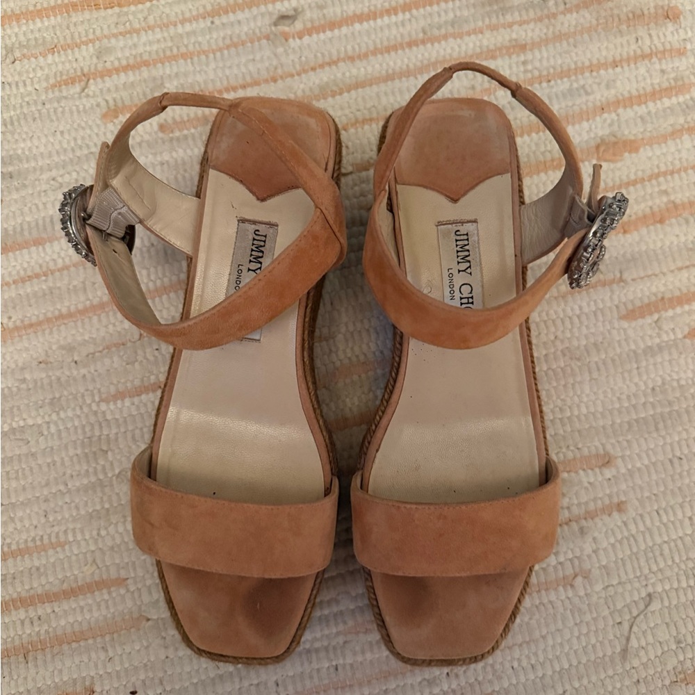 Jimmy Choo Brown Suede Sandals